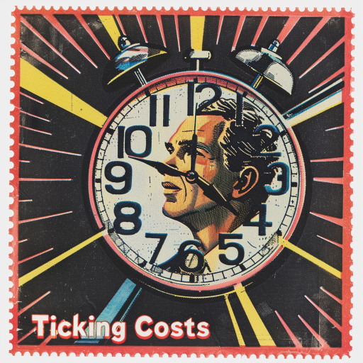 Stamp ticking costs metre